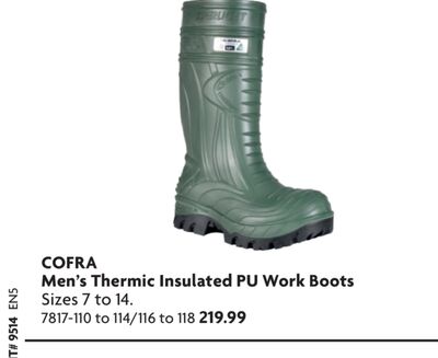Men's Thermic Insulated PU Work Boots