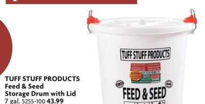 Feed & Seed Storage Drum with Lid
