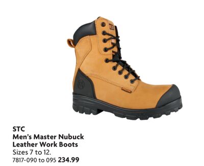 Men's Master Nubuck Leather Work Boots