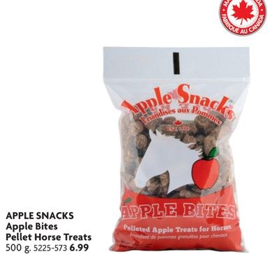 APPLE SNACKS Apple Bites Pellet Horse Treats