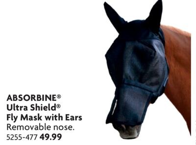 ABSORBINE Ultra Shield Fly Mask with Ears