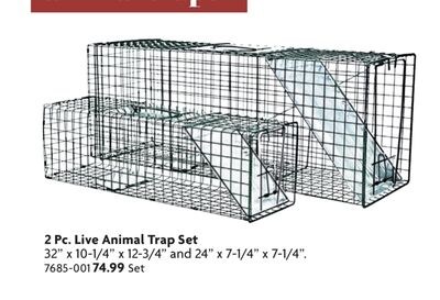 2 Pc. Live Animal Trap Set