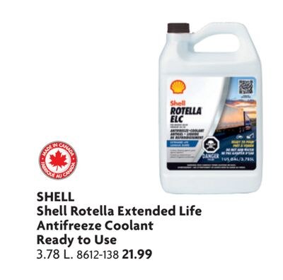 Shell Rotella Extended Life Antifreeze Coolant …