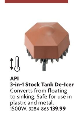 3-in-1 Stock Tank De-Icer de-icers