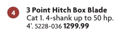 3 Point Hitch Box Blade