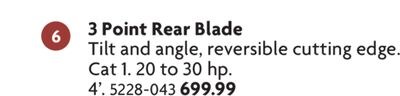 3 Point Rear Blade