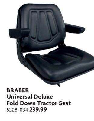 Universal Deluxe Fold Down Tractor Seat