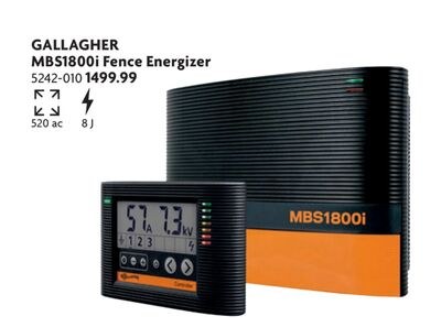 MBS1800i Fence Energizer