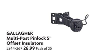 Multi-Post Pinlock 5" Offset Insulators