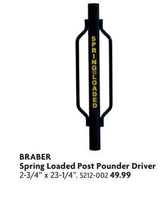 Spring Loaded Post Pounder Driver