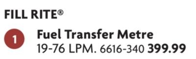 FILL RITE® Fuel Transfer Metre