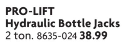 Hydraulic Bottle Jacks