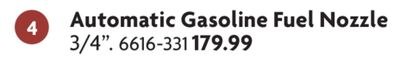 Automatic Gasoline Fuel Nozzle