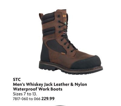 Men's Whiskey Jack Leather & Nylon Waterproof W…