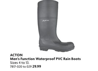 Men's Function Waterproof PVC Rain Boots