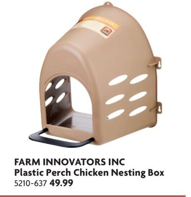 Plastic Perch Chicken Nesting Box