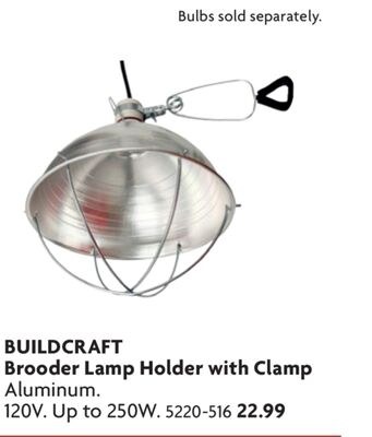Brooder Lamp Holder with Clamp