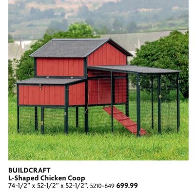 L-Shaped Chicken Coop