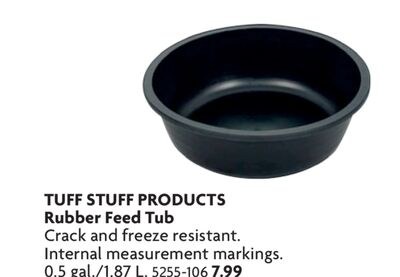 Rubber Feed Tub