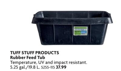 Rubber Feed Tub