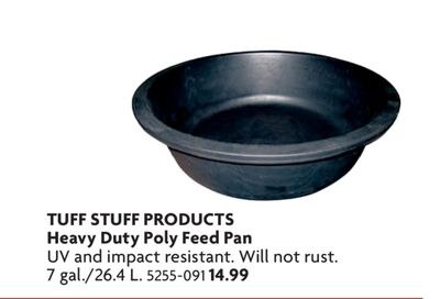 Heavy Duty Poly Feed Pan