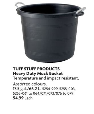 TUFF STUFF PRODUCTS Heavy Duty Muck Bucket