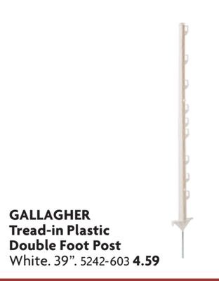 Tread-in Plastic Double Foot Post