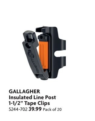 Insulated Line Post 1-1/2" Tape Clips
