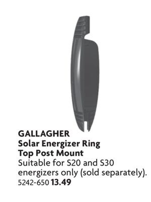 Solar Energizer Ring Top Post Mount