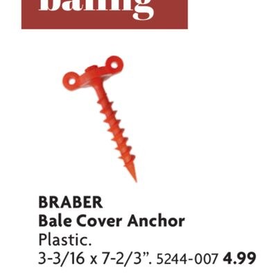 Bale Cover Anchor