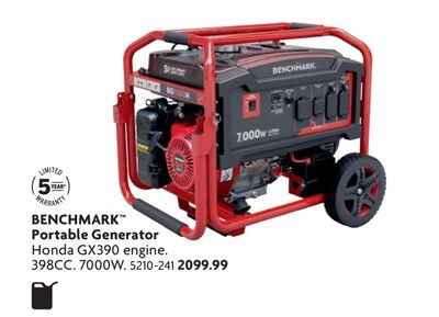 BENCHMARK™ Portable Generator