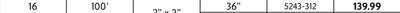 Galvanized Welded Fence - 2" x 2" x 36" x 100'