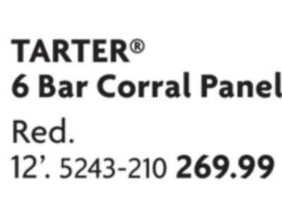 6 Bar Corral Panel