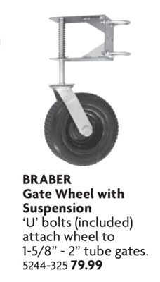 Gate Wheel with Suspension