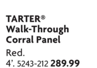 Walk-Through Corral Panel