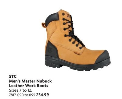 Men's Master Nubuck Leather Work Boots