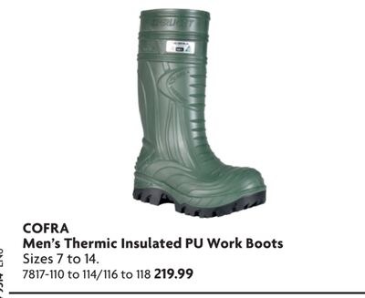 Men's Thermic Insulated PU Work Boots
