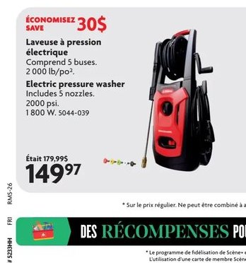Laveuse à pression électrique Benchmark