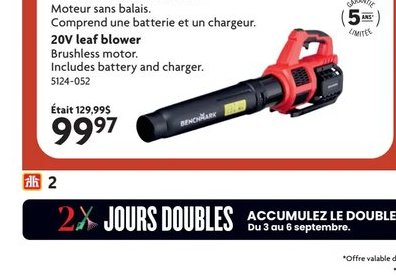Souffleur à feuilles de 20 V Leaf blower