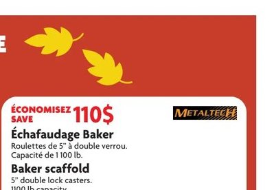Échafaudage Baker Baker scaffold Featherlite