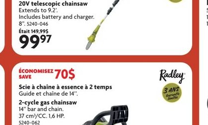 Redley Scie à chaîne à essence 2 temps 2-cycle …