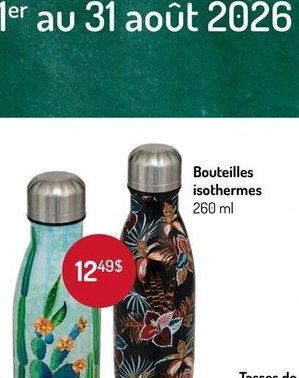 Bouteilles isothermes 260 ml