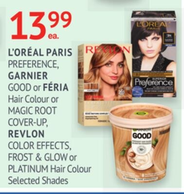 L'OREAL PARIS PREFERENCE, GARNIER GOOD or FÉRIA…