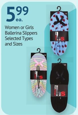 Women or Girls Ballerina Slippers