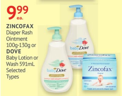 ZINCOFAX Diaper Rash Ointment 100g-130g or DOVE…