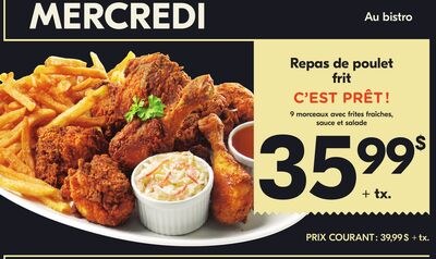 REPAS DE POULET FRIT