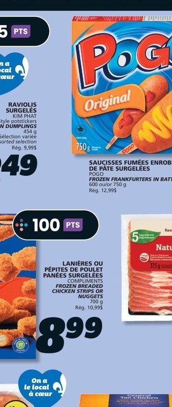 Pogo Original Saucisses fumées enrobées de pâte…