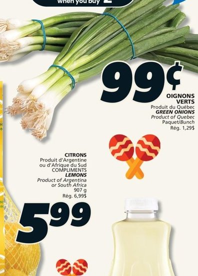 Oignons Verts