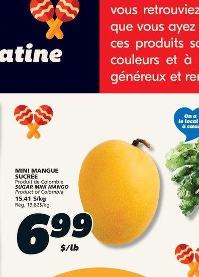 Mini Mangue Sucrée