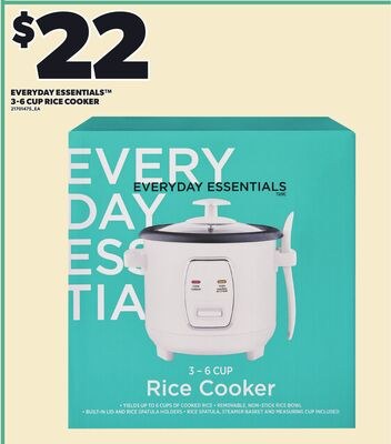 EVERYDAY ESSENTIALS™ 3-6 CUP RICE COOKER